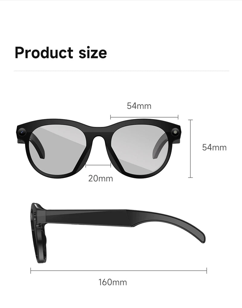 Xiaomi AI Smart Glasses 6K HD Camera Multifunctional Bluetooth Calling Voice Assistant Music Player Translation Glasses 2025 New