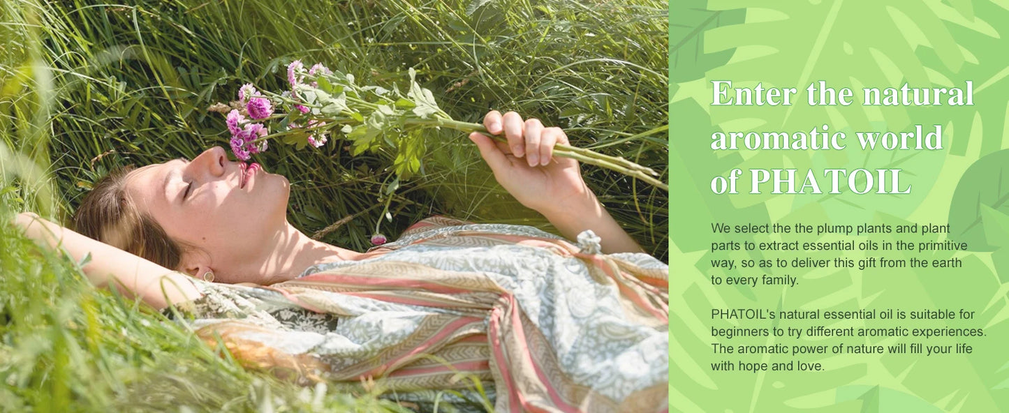 PHATOIL 1PCS Aromatherapy Essential Oil 30ml Lemon Eucalyptus Lavender Bergamot Jasmine Juniper Rose Vanilla Aroma Essential Oil