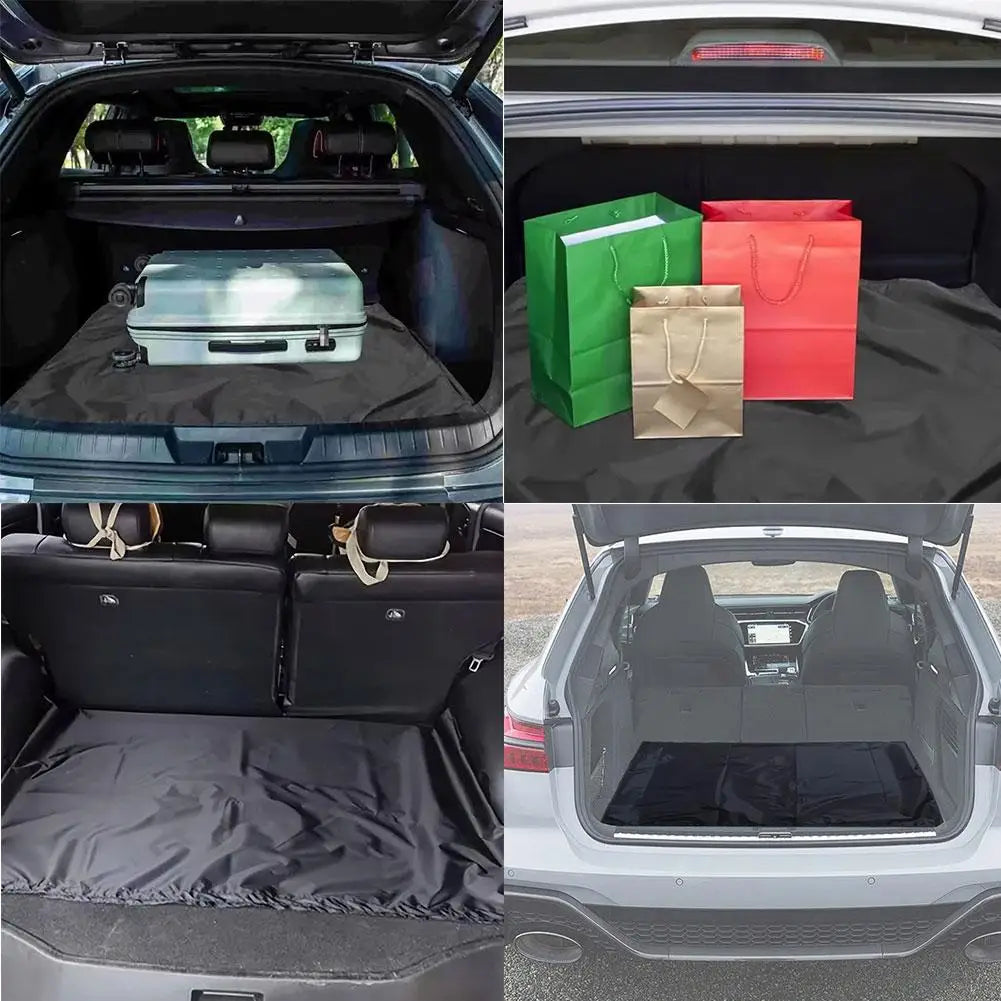 Caer Universal Waterproof Polyester Fiber Cargo Mat Portable Dustproof Luggage Liner Pet Mat for Car SUV Trunk Protection