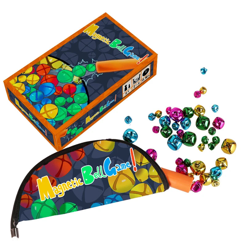 Interactive Magnetic Wand And Colorful Bell Parent-Child Sensory Magnetic Toy Portable Stress Reliever Children'sBoard Game Gift