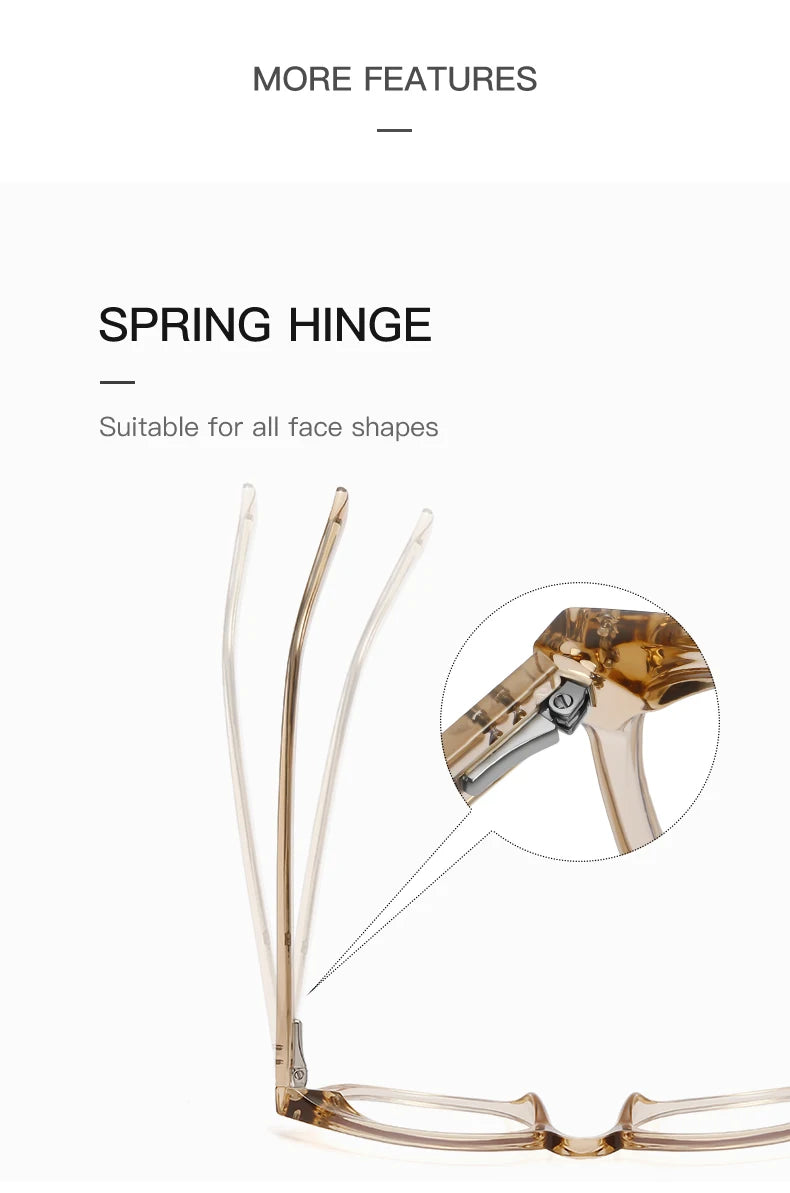 JMISUS Classic Prescription Glasses for Women Men Square Anti Blue Light Lenses Myopia Hyperopia Correction Office Use