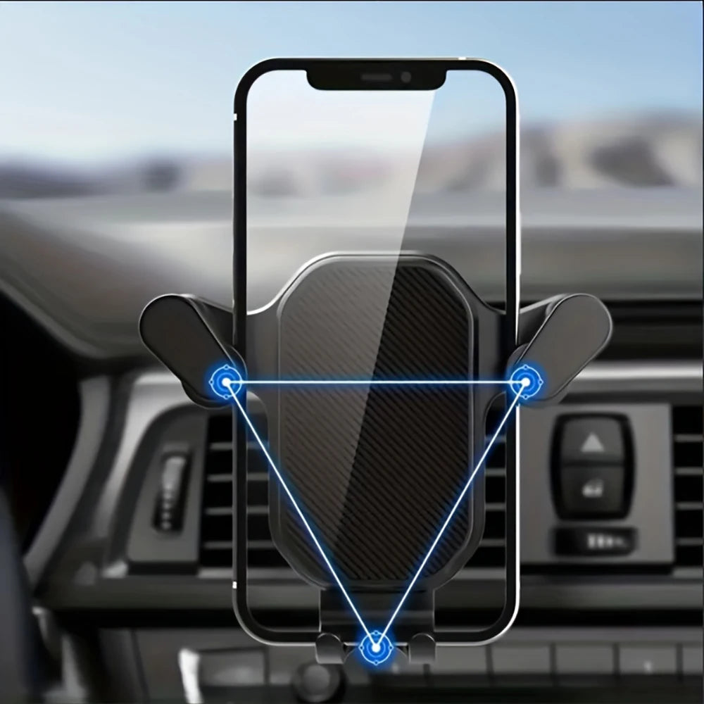 Gravity Car Phone Holder Air Vent Clip Mount Mobile Cell Stand Smartphone GPS Navigation Bracket For 4.7-6.7 Inch Mobile Devices