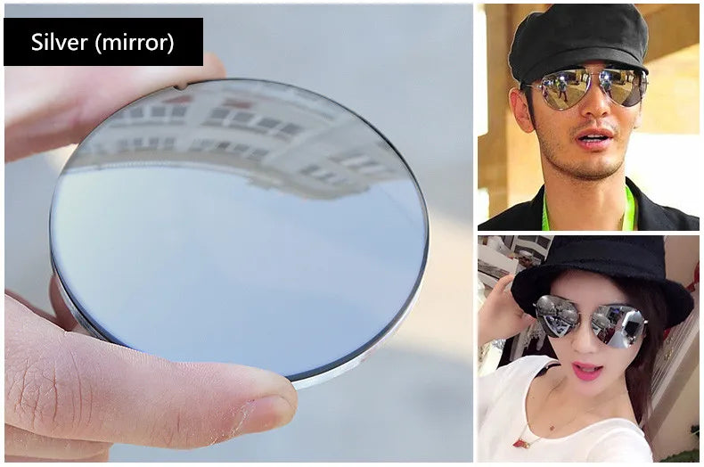 Polarized Sunglasses Prescription Lens Aspheric UV Protection Sun Glasses Myopia Presbyopia Driving Fishing Colour Lenses 2Pcs