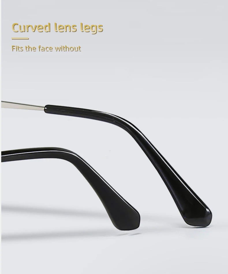 BLMUSA Men Classic Chrome Style Hearts Reading Glasses Anti Blue Light Myopia Glasses Photochromic Prescription Optical Eyewear