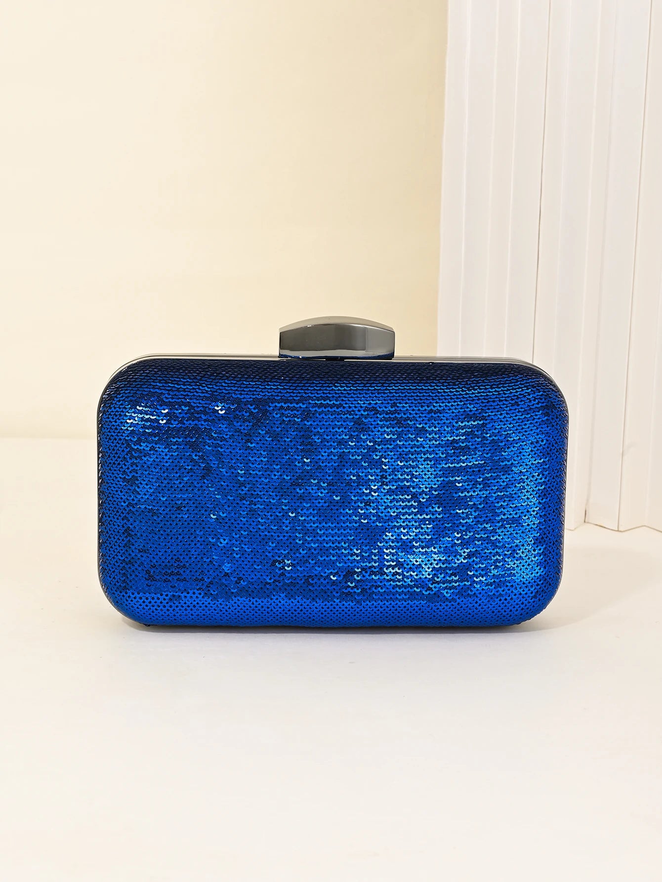 Glitter Sequins Evening Bag For Women, Fashion Snap Clutch Purse, Luxury Handbag For Wedding Party Prom Banquet