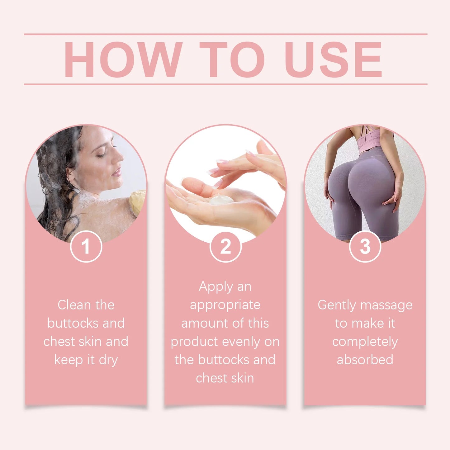 OceAura Hip & Chest Care Cream Moisturizing Firming Smooth Body Nourishing Cream for Breast And Hip Skin Care