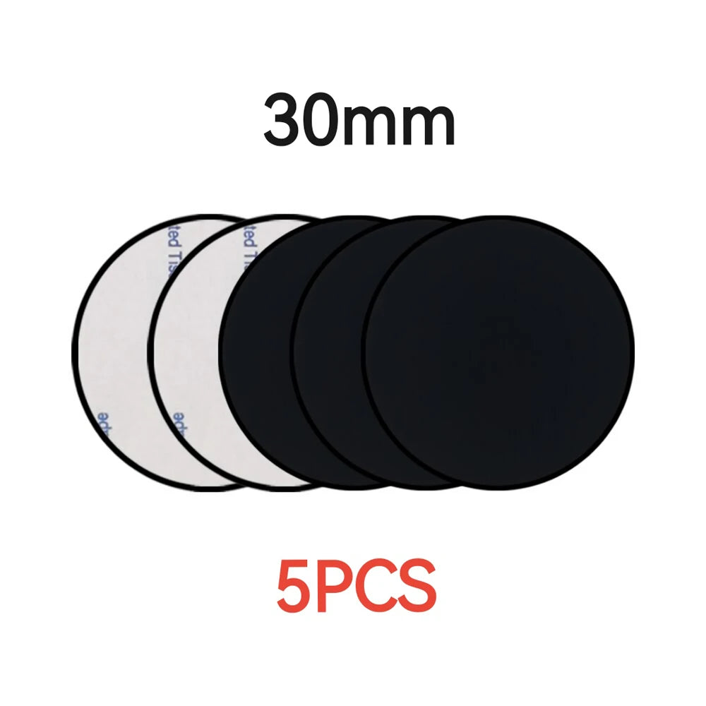 1/3/5PCS Magnetic Metal Plate For Car Phone Holder Universal Iron Sheet Disk Sticker Mount Mobile Phone Magnet Stand For IPhone