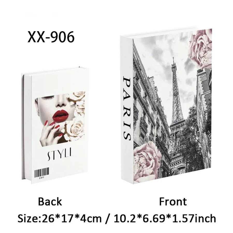 Luxury Fake Books for Decoration Openable Simulation Book Storage Box Coffee Table Books Villa Hotle Home Decor Shooting Props