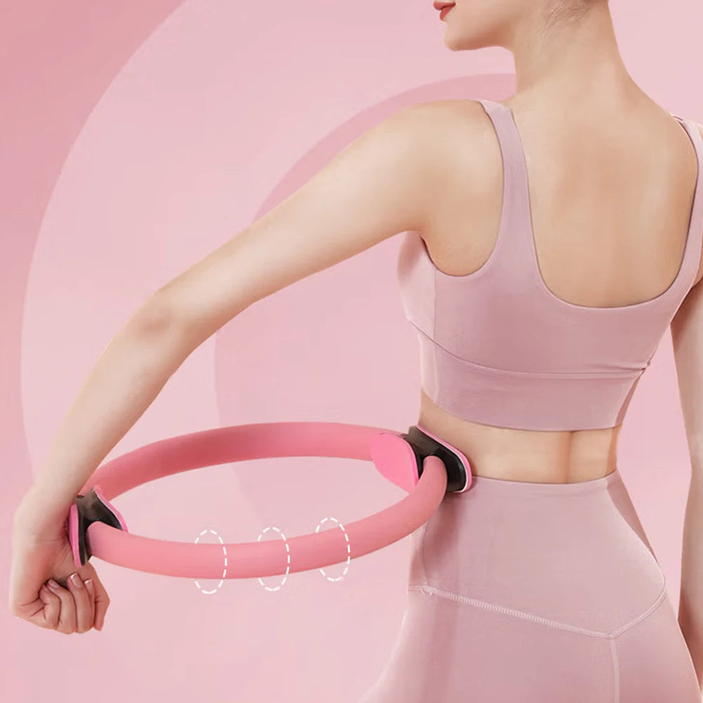 Yoga Fitness Ring Pilates Ring Flexible Resistance Exercise Equipment Women Girl Fitness Training Ring For Arm Legs Body Workout