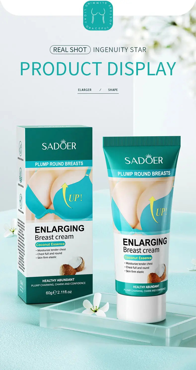 Fast Growth Breast Enlargement Cream Lift Firm Breast Improve Sagging Massage Chest Rapidly Body Moisturizing Smooth Bright Care