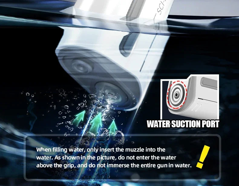 Electric Automatic Water Storage Gun Toys Portable Children Summer Beach Outdoor Fight Fantasy Spray Gun Toys Boy Kid Adult Game