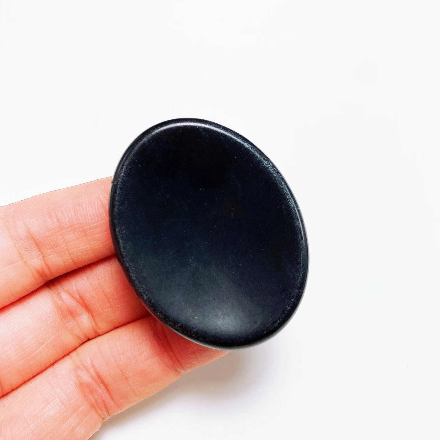 Natural Stone Thumb Worry Stone Crystal Quartz Oval Pocket Massage Palm Reiki Healing Therapy Meditation Spiritual Flake Gift