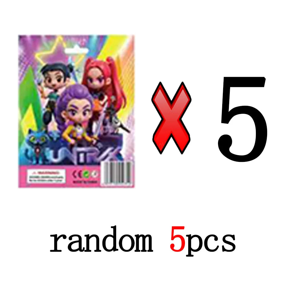 Kpop Demon Hunters 2025 Cute PVC Mystery Box Collectible Doll Model Desk Decoration Figure Toy for Kids Gift