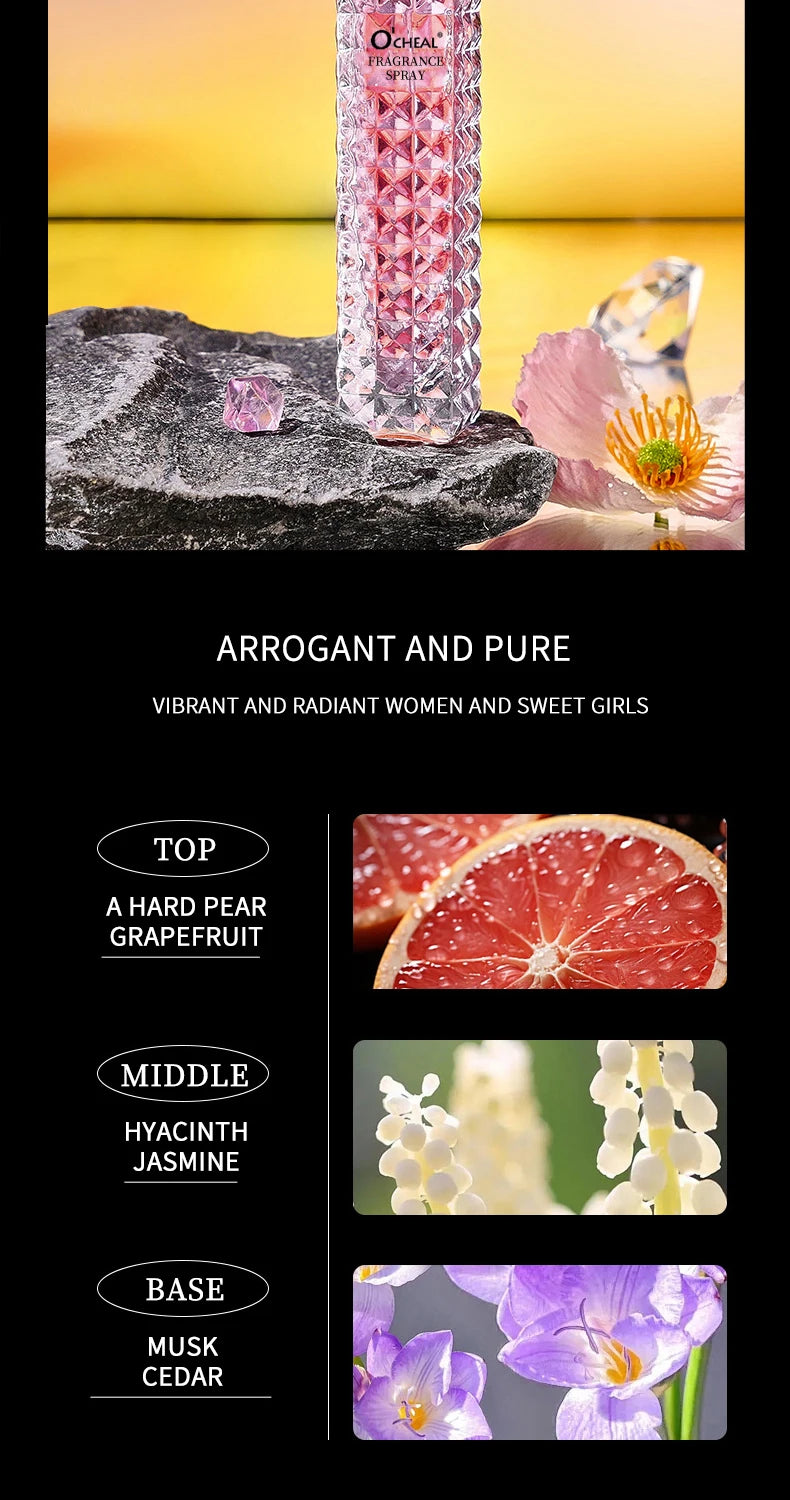 O'CHEAL 35ml Fragrance Spray Perfume Long-lasting Body Spray Men Charm Perfume Fragrance Lasting Pheromones Attract Women Unisex