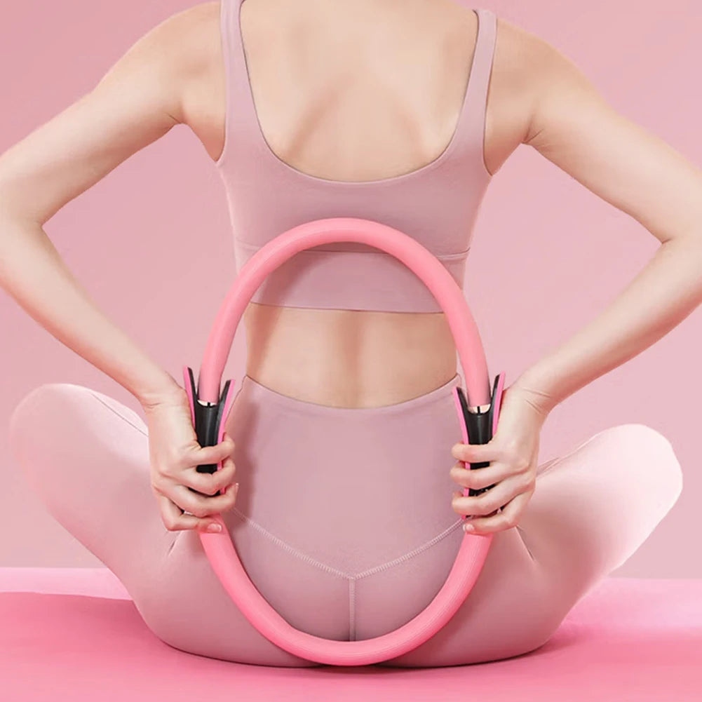 Yoga Fitness Ring Pilates Ring Flexible Resistance Exercise Equipment Women Girl Fitness Training Ring For Arm Legs Body Workout