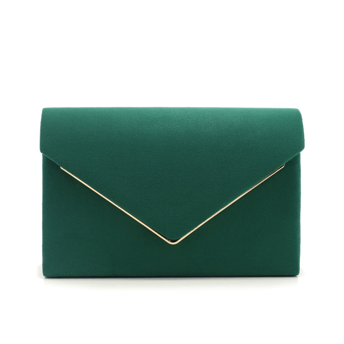 Envelope Design Velvet Women Evening Bags V Metal Fashion Small Cover Clutch Bags With Shoulder Chain Party Wedding Prom Handbag