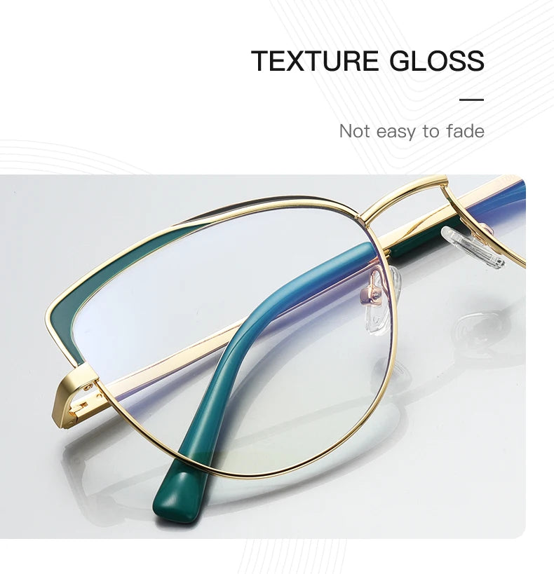 JMISUS New Women Cat Eyes Photochromic Reading Glasses Design Butterfly Frame Customized Prescription Anti-blue Ray Eyewear