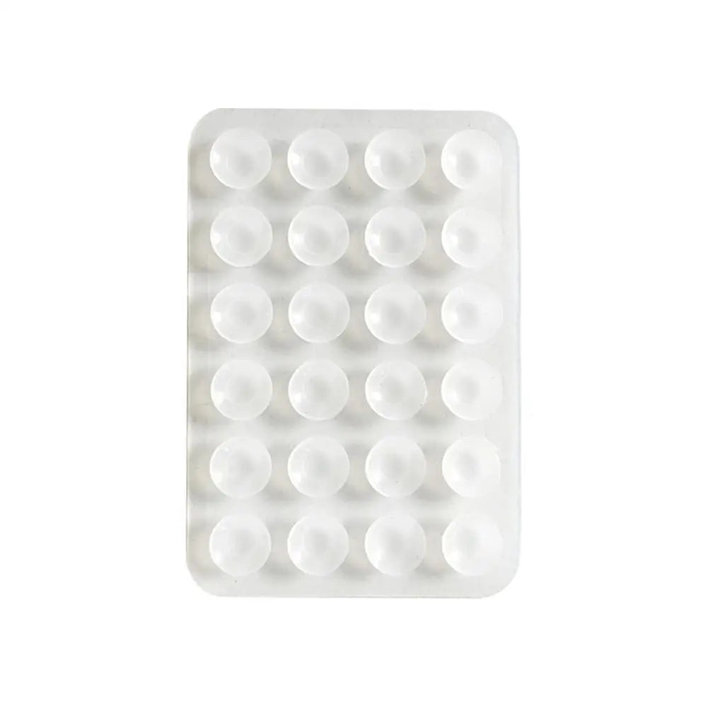 1/5/10pcs Transparent Suction Cup Silicone Phone Backed Sticker 24 Suckers Single-sided Sticky Suction Cup Mobile Phone Holder