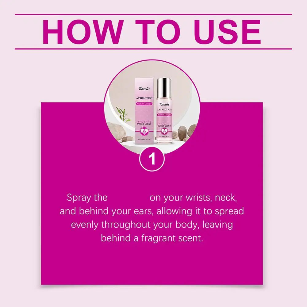 10ML Perfumes de mujer originales Long-lasting Floral Fragrance Pheromone Cologne Ball Perfume Fresh Elegant Perfume Woman