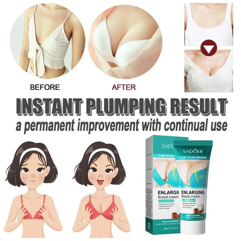 Fast Growth Breast Enlargement Cream Lift Firm Breast Improve Sagging Massage Chest Rapidly Body Moisturizing Smooth Bright Care