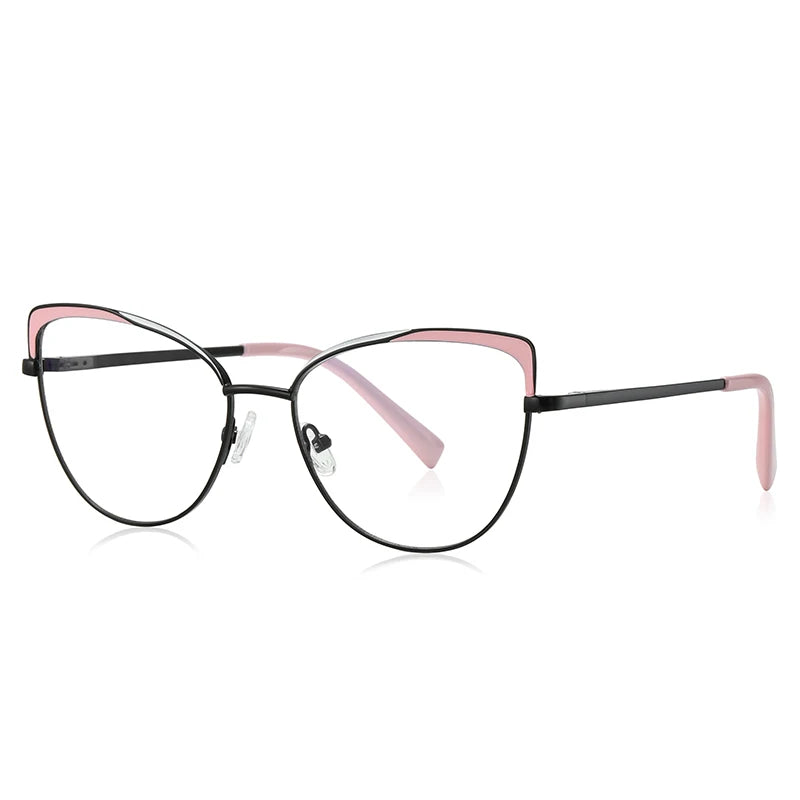 JMISUS New Women Cat Eyes Photochromic Reading Glasses Design Butterfly Frame Customized Prescription Anti-blue Ray Eyewear