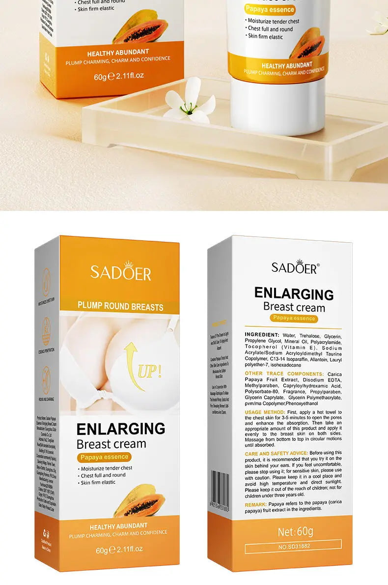 Fast Growth Breast Enlargement Cream Lift Firm Breast Improve Sagging Massage Chest Rapidly Body Moisturizing Smooth Bright Care