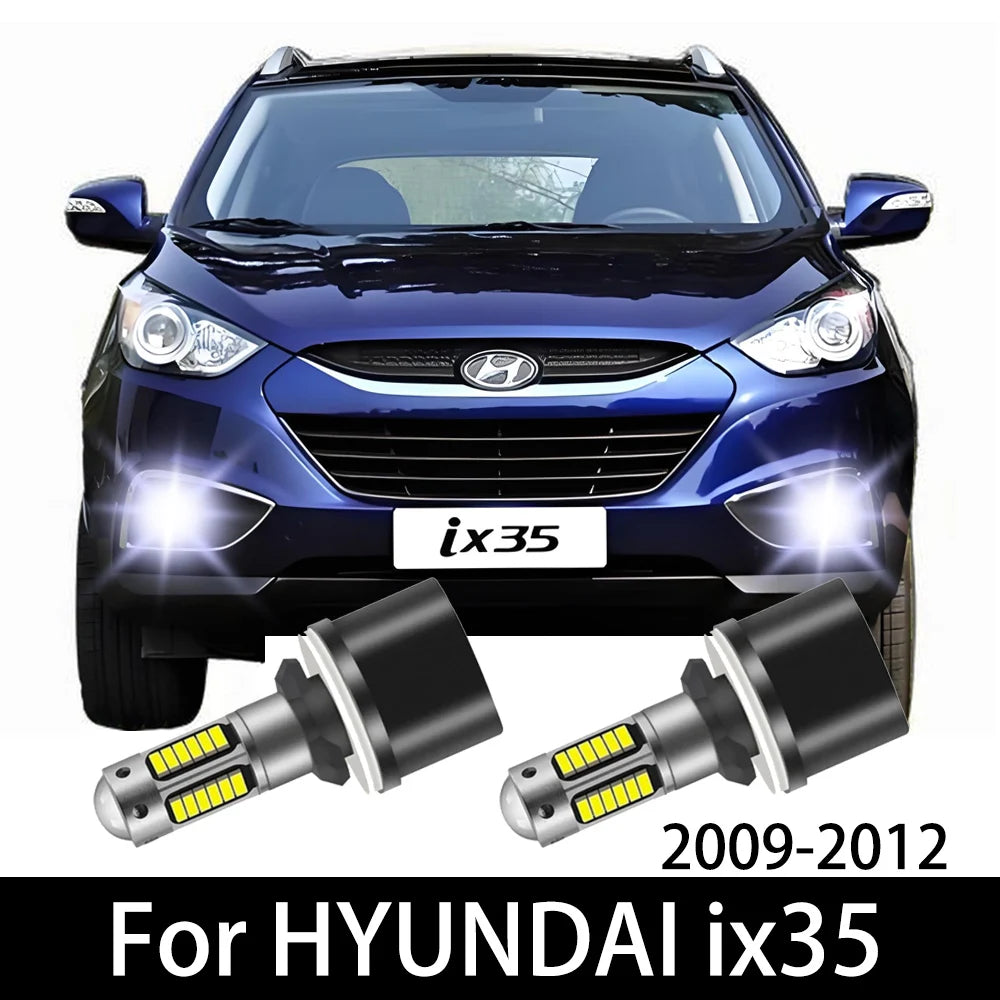 2pcs Car LED Front Fog Light Lamp 12v For HYUNDAI ix35 2009 2010 2011 2012 auto bulb Accessories