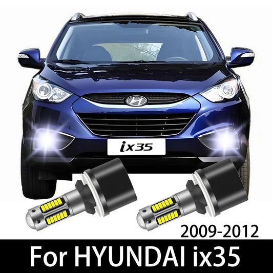 2pcs Car LED Front Fog Light Lamp 12v For HYUNDAI ix35 2009 2010 2011 2012 auto bulb Accessories