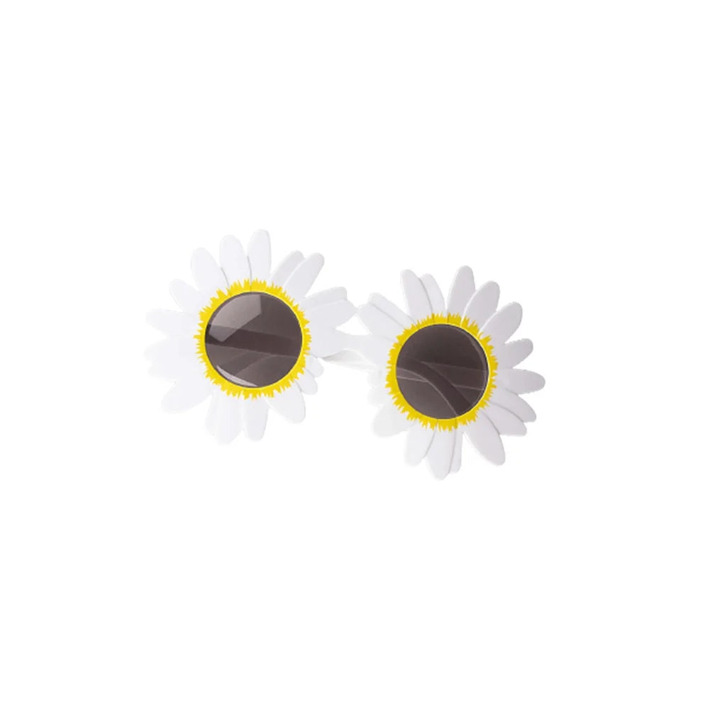 Sunflower Sunglasses Little Daisy Shape Sun Glasses Funny Party Decorative Eyeglasses Plastic Gathering Picnic Photography Props