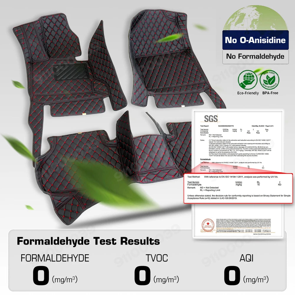 Car floor mats for AUDI Q7 (Seven seats) 2006 2007 2008 2009 2010 2011 2012 2013 2014 2015 2016-2025 Custom foot Pads automobile