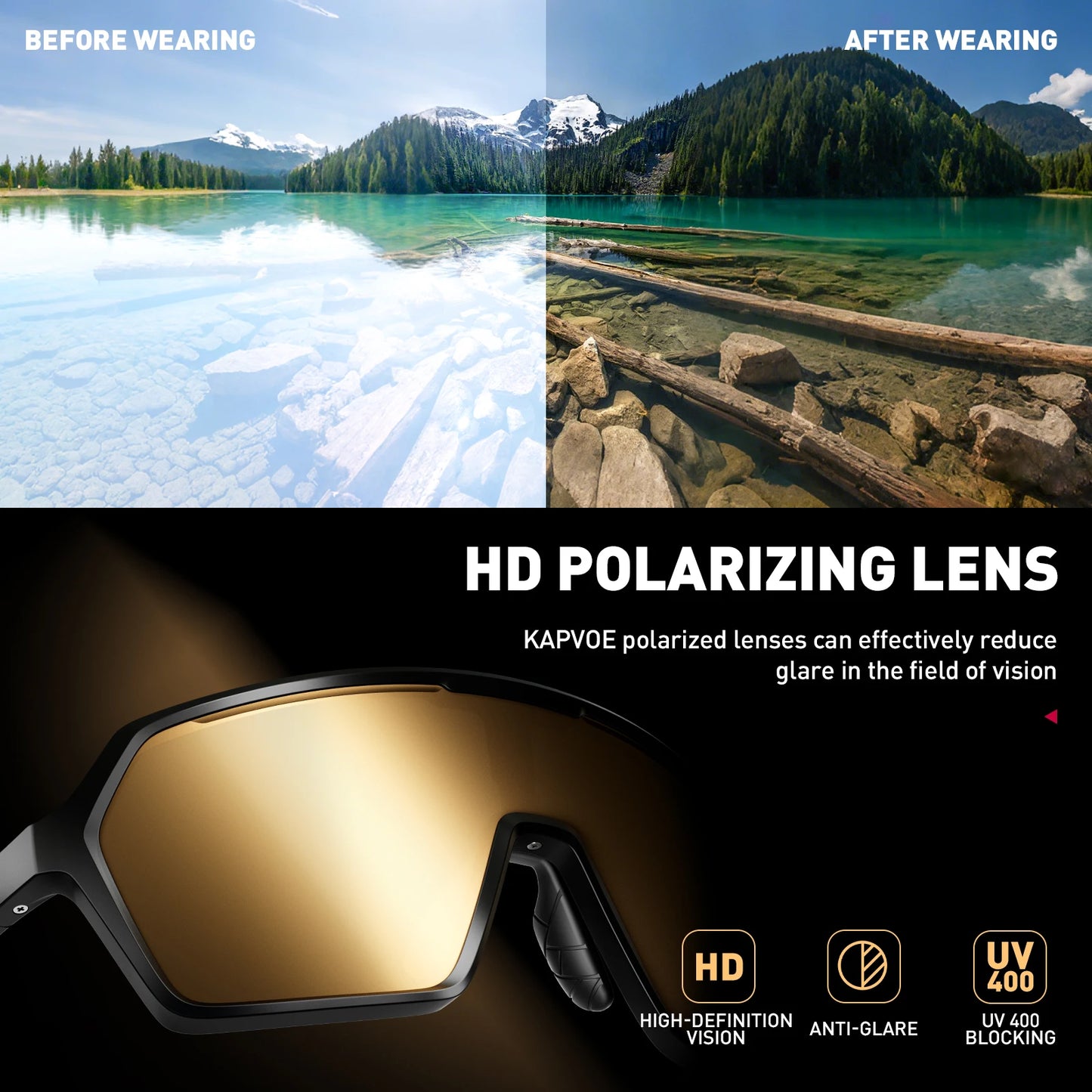 SCVCN Hot Photochromic Cycling Sunglasses MTB Glasses Outdoor Bike Cycling UV400 Eyewear Men Women Bicycle Sports Hiking Glasses