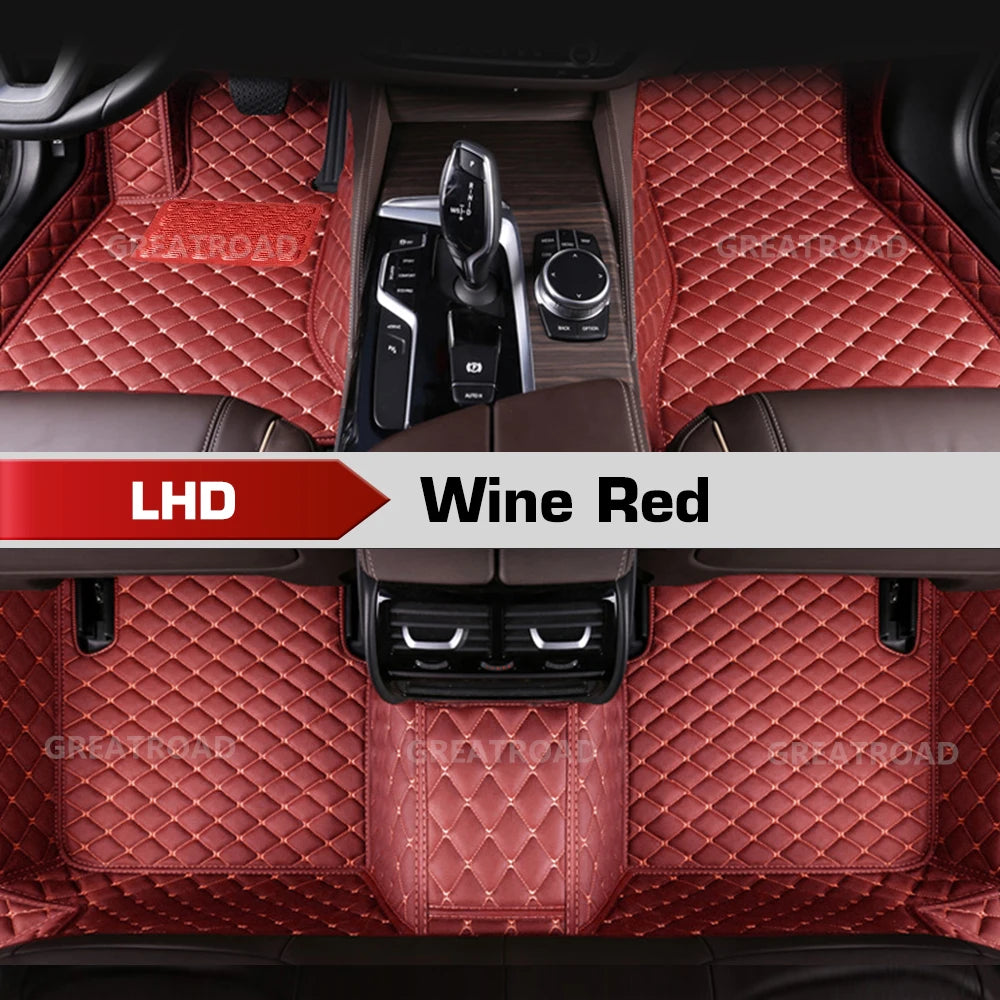 Car floor mats for AUDI Q7 (Seven seats) 2006 2007 2008 2009 2010 2011 2012 2013 2014 2015 2016-2025 Custom foot Pads automobile