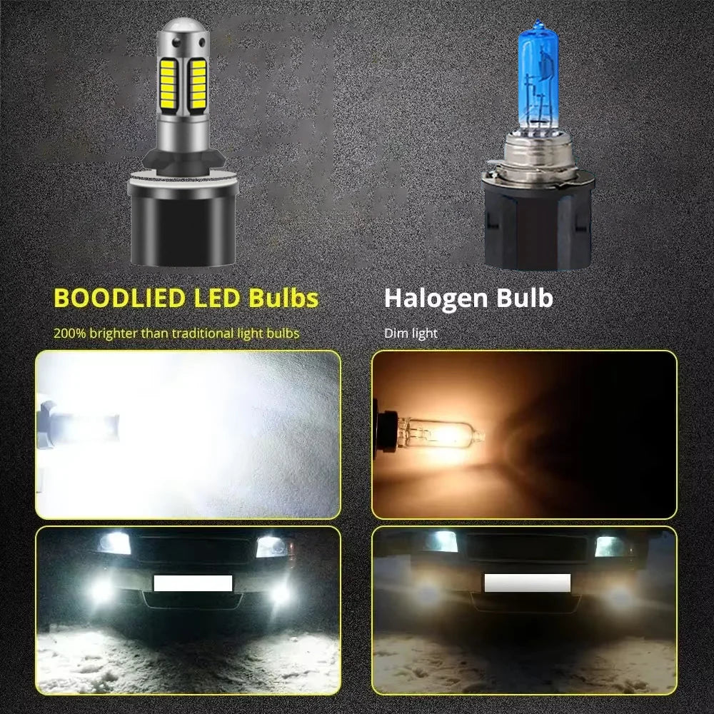 2pcs Car LED Front Fog Light Lamp 12v For HYUNDAI ix35 2009 2010 2011 2012 auto bulb Accessories