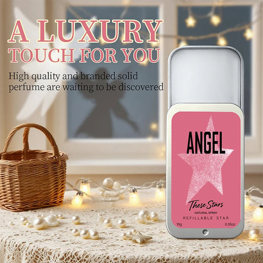 Angel Star Solid Perfume Cream Floral Fruity Cologne Long-lasting Fragrance Essential Oil Portable Dating Business Solid Perfume