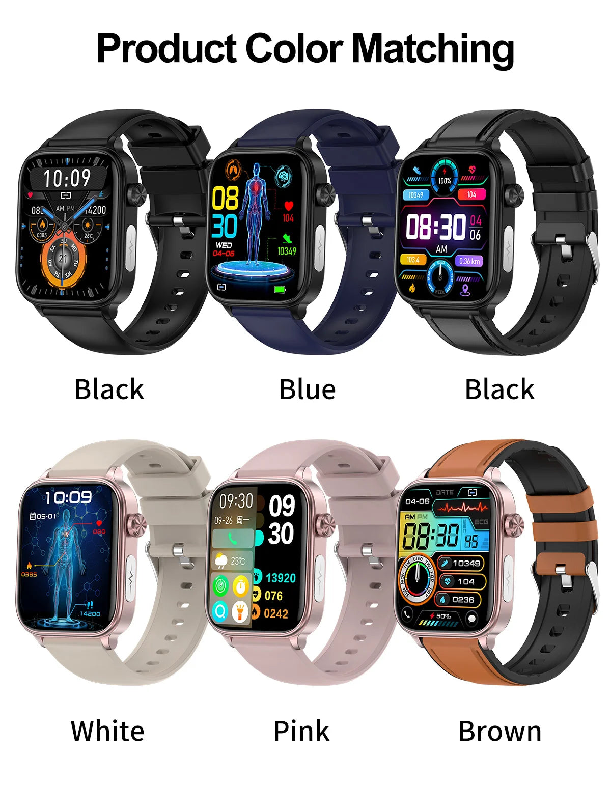 2025 New ECG+PPG Monitoring Smart Watch Women Blood pressure Blood Lipid Uric Acid Women Menstrual Health Tracker Smartwatches