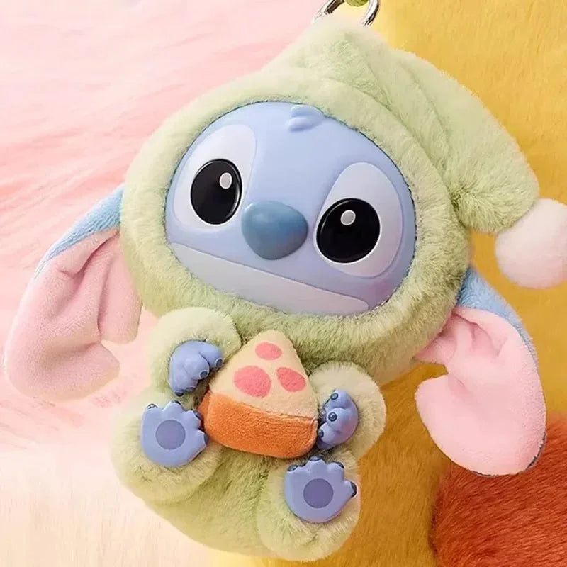 Disney New Stitch Eat Some Thing Before Sleep Series Vinyl Blind Box Bag Pendant Cute Plush Doll Mystery Box Toy Surprise Gifts