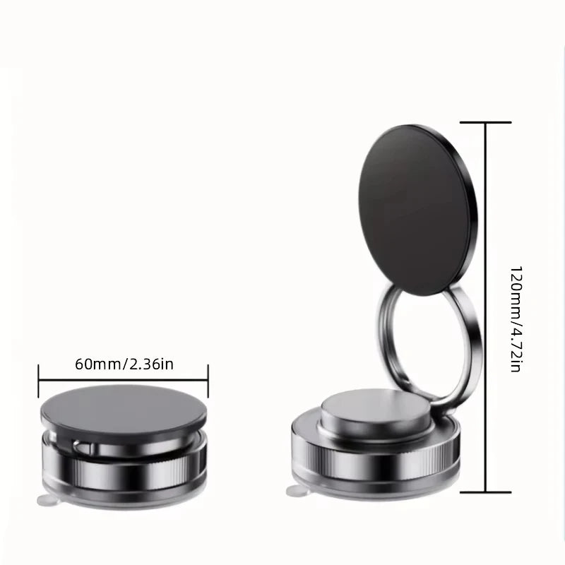 Newest 360 Degree Rotating Magnetic Mobile Phone Holder Vacuum Suction Cup Strong Magnetic Adsorption Car Phone Stand