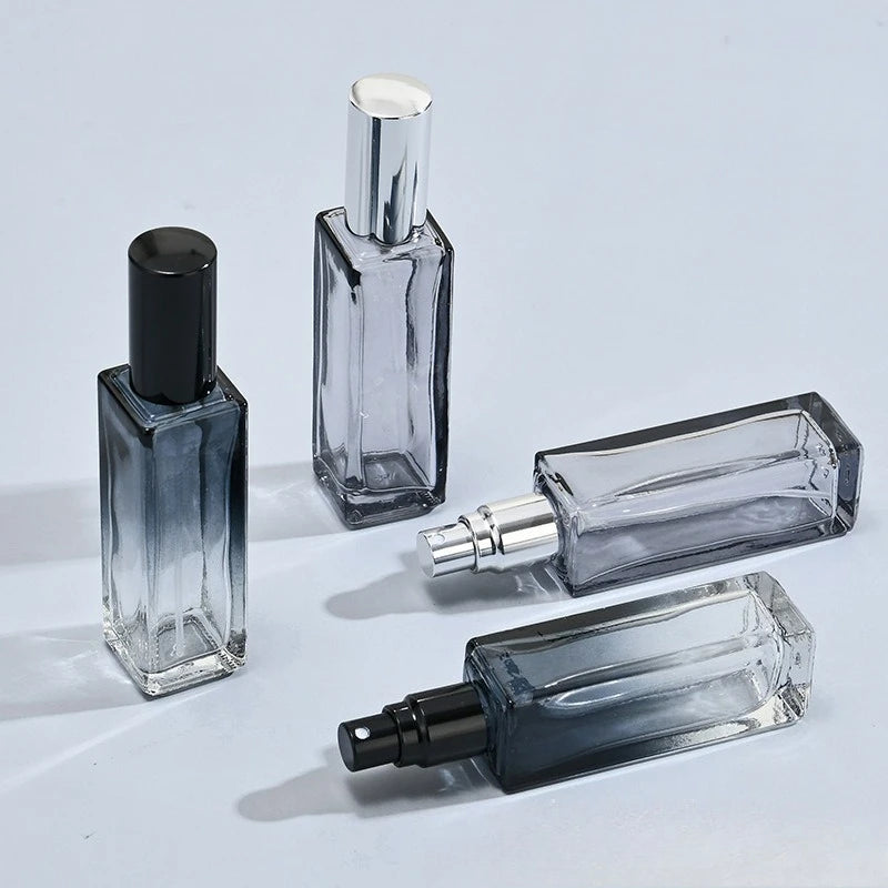 2PCS 20/10ML High Quality Perfume Spray Bottle Gradient Blue Perfume Bottle Travel Cosmetic Refillable Spray Bottle Empty Mini