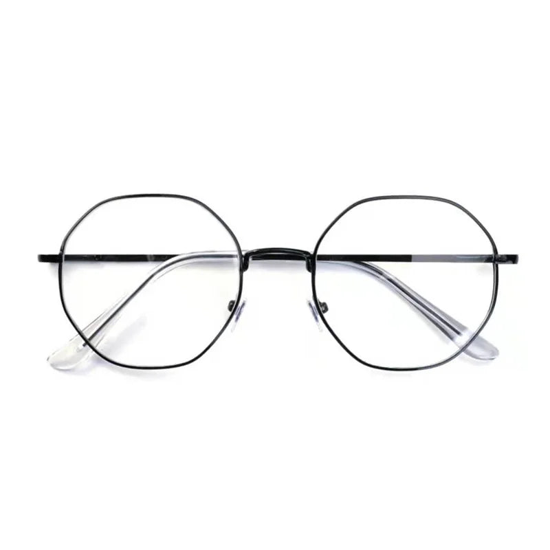 Fashion Ultra-Light Polygon Frame Anti-blue Light Glasses Unisex Reading Eyewear UV400 Shades Flat Mirror Eyeglasses
