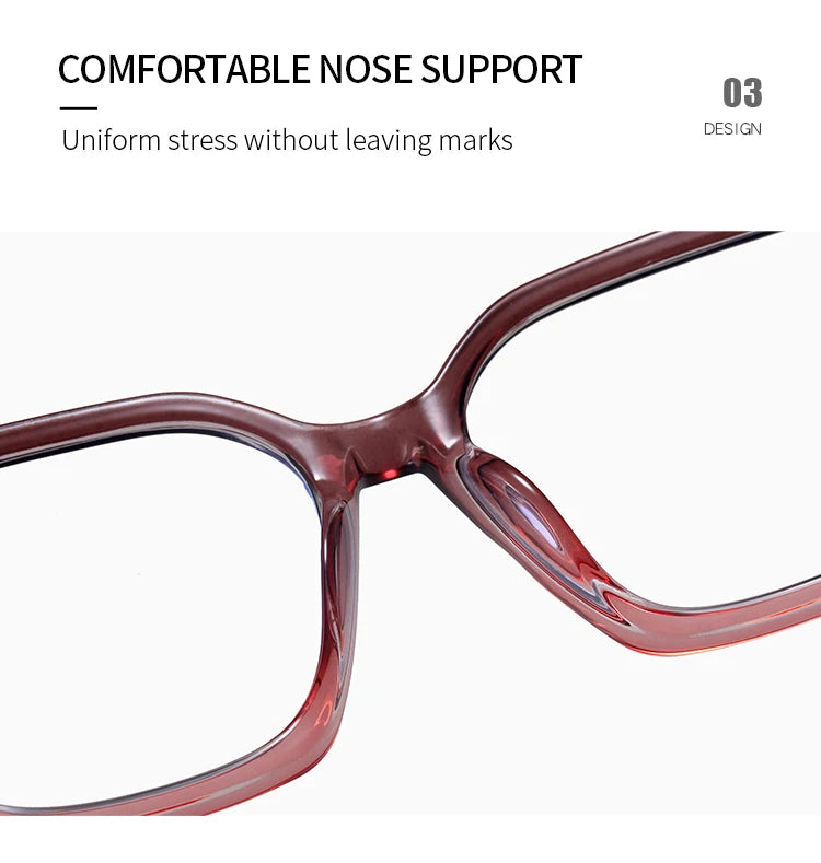 JMISUS Lightweight TR90 Butterfly Prescription Progressive Glasses Women Anti Blue Light Photochromic Square Optical Eyeglass