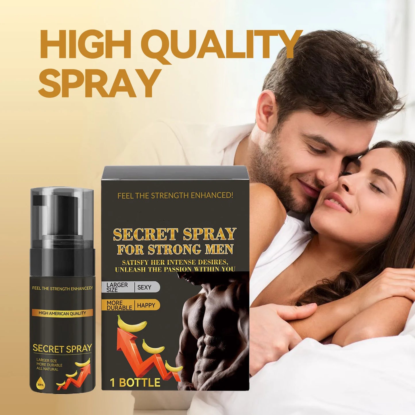 2025 Hot Men's Spray Long Lasting Delay Spray, Men's Energy Strength Massage Cream, Improve The Quality Of Love