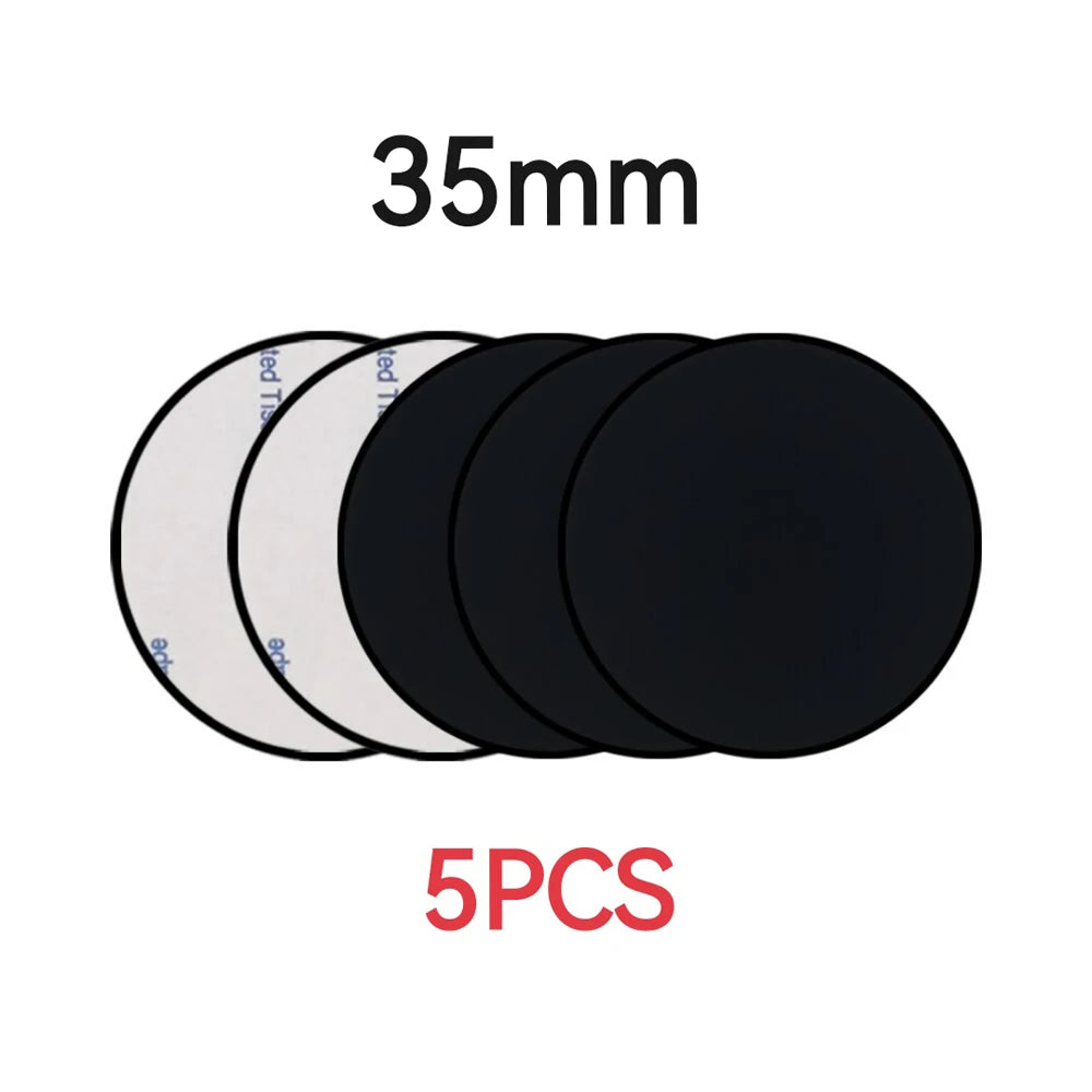 1/3/5PCS Magnetic Metal Plate For Car Phone Holder Universal Iron Sheet Disk Sticker Mount Mobile Phone Magnet Stand For IPhone