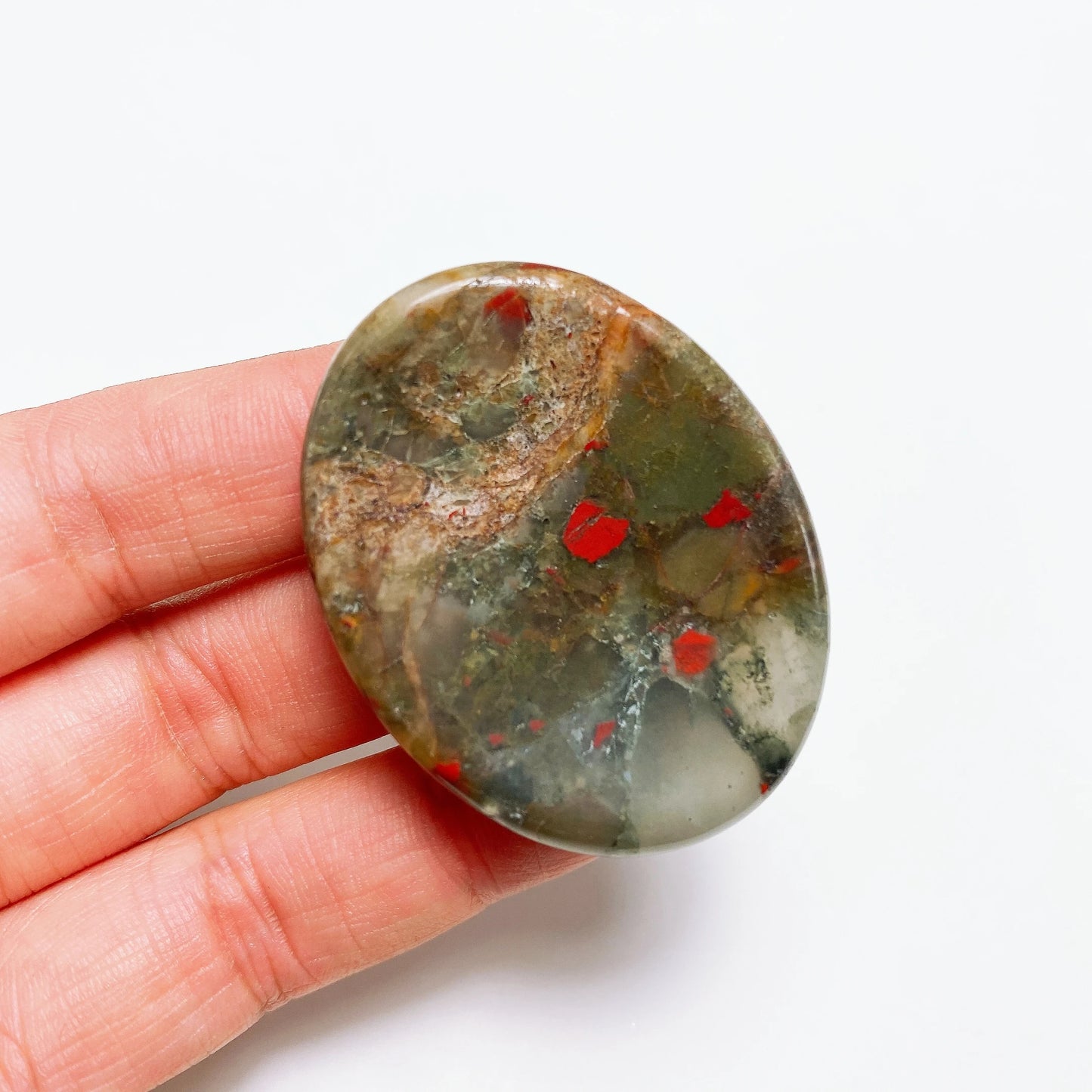 Natural Stone Thumb Worry Stone Crystal Quartz Oval Pocket Massage Palm Reiki Healing Therapy Meditation Spiritual Flake Gift