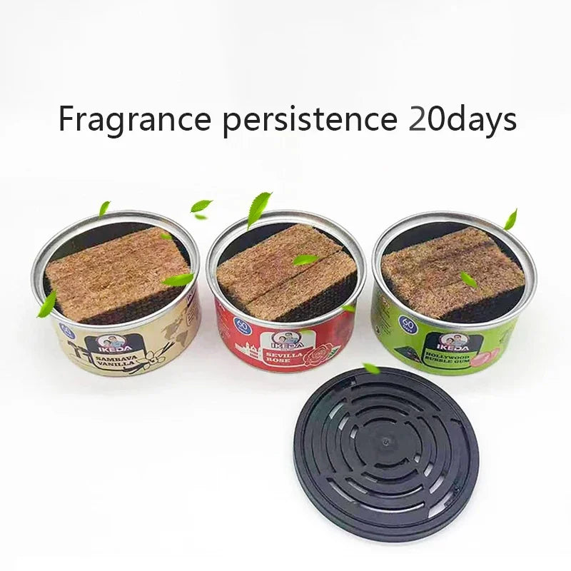 Car Flavoring Car Air Fresheners Perfume Canned Wood Blocks Coffee Flavor Long-Lasting Auto Aromatherapy Car Deodorant Supplies