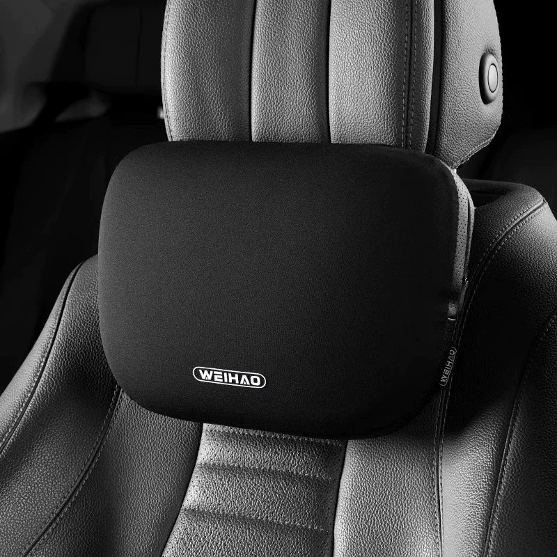 WEIHAO Car Memory Foam Neck Pillow Protection Lumbar Backrest Cushion Lumbar Cushion Car Headrest Cushion