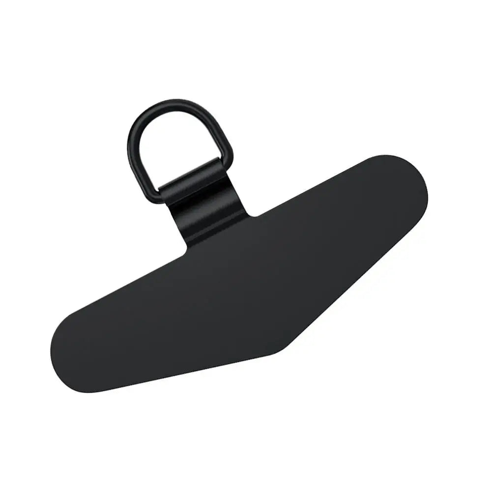 Steel Metal Phone Lanyard Gasket Patch Anti-lost Detachable Mobile Phone Rope Card Clip Strap Hang Cord Tab