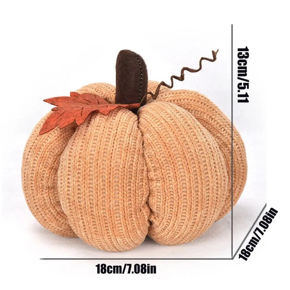 Crochet Pumpkins Handmade Fall Decor Knitted Pumpkin Ornaments for Thanksgiving Halloween Home Table Centerpiece Decorations