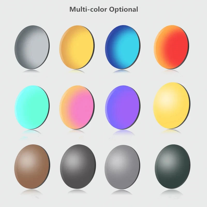 Polarized Sunglasses Prescription Lens Aspheric UV Protection Sun Glasses Myopia Presbyopia Driving Fishing Colour Lenses 2Pcs