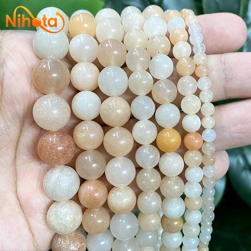 Natural Stone Beads Jaspers Amazonite Turquoises Agates Round Beads for Jewelry Making Diy Bracelet Earrings 4/6/8/10/12mm