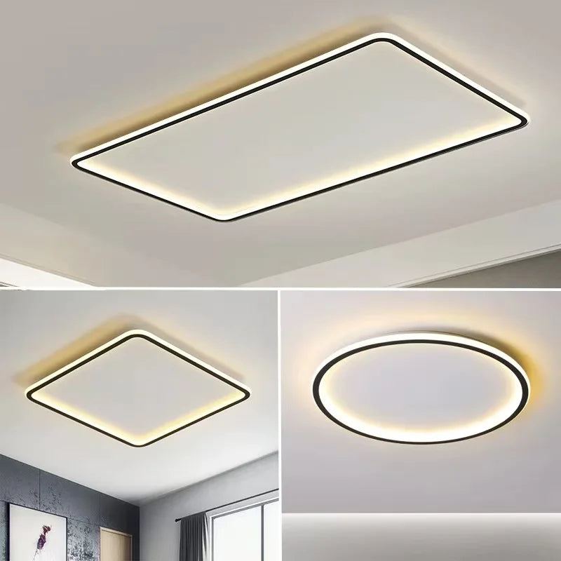 Ultrathin LED Ceiling Lamp for Living Room Bedroom Aisle Study Room Balcony Ceiling Light 90-260v Home Decor Lighting Fixture